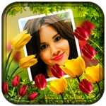 flower photo frames lwp android application logo